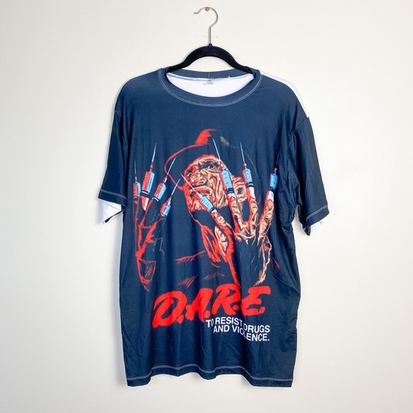 Dare Dare Freddy Krueger Large Tee 